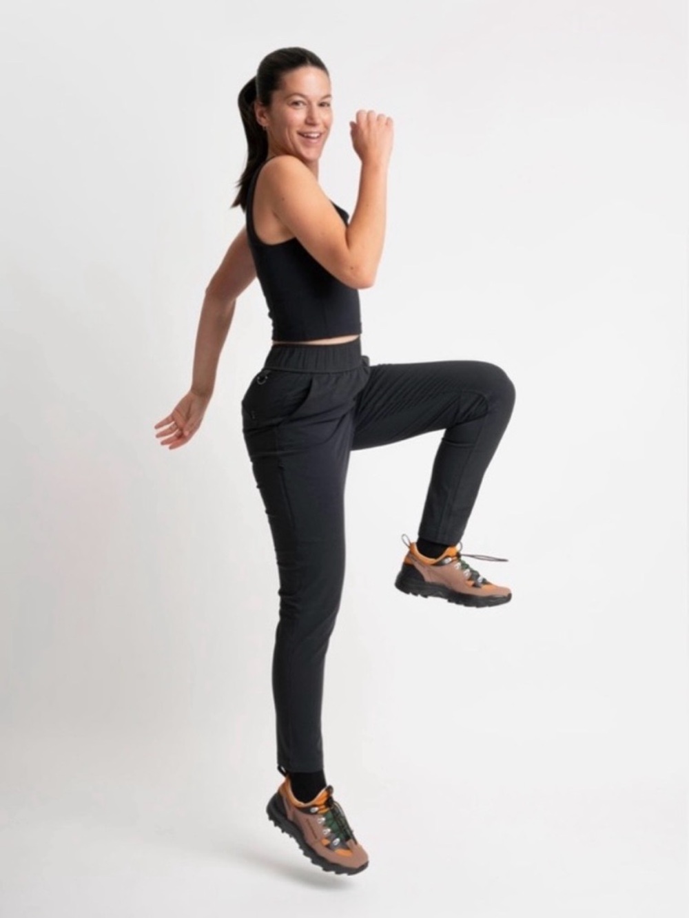 Alder |Women's Black Open Air Athletic Jogger Pants - Lightweight Everyday NWT L